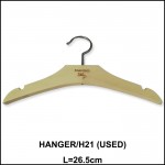 WOODEN HANGER CLOTHES / PENYANGKUT BAJU HANGER KAYU (THICK VERSION) USED 10 PCS
